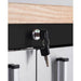 Trinity TLS-7205 (72x19) Black & Stainless Steel Rolling Workbench Close up of the centralized lock