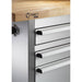 Trinity TLSF-7210 (72x19) PRO Stainless Steel Rolling Workbench Close-Up of Worktop.