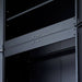 Trinity TLSPBK-0605 (36 in.) Garage Modular Cabinet in Black Close Up of Magnetic Cabinet Latches.