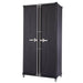 Trinity TSNPBK-0615 (4-Piece) PRO Garage Cabinet Set in Black Close Up of the Tall Cabinet.