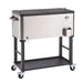 Trinity TXK-0803 (80 Quart) Stainless Steel Cooler w/ Detachable Tub View from left Front
