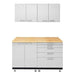 Hercke HC-Kit 4-S73 (24”D x 60”W x 84”H) Basic Work Center Garage Cabinet System in powder coat finish shown in front view.