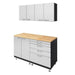 Hercke HC-Kit 4-S73 (24”D x 60”W x 84”H) Basic Work Center Garage Cabinet System in powder coat finish shown in side view.