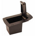 Locker Down LD2003 vehicle console safe for Chevrolet 2003-2007 and GMC 2003-2009 viewed from left side with open lid.