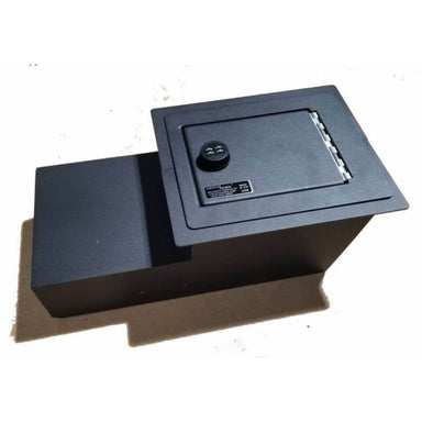 Locker Down LD2004 vehicle console safe for Chevrolet 1973-1991 and GMC 1973-1991 viewed from top-horizontal.