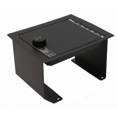 Locker Down LD2005 vehicle console safe for Ford F-150 2005-2008 and Lincoln LT Pickup 2005-2008 viewed from the top to bottom.