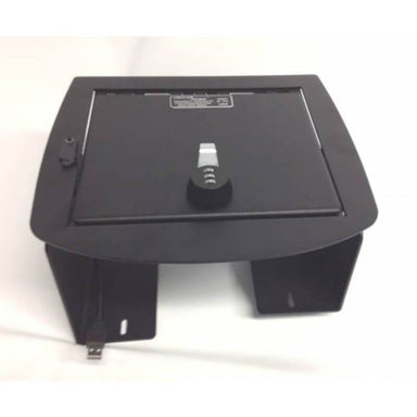 Locker Down LD2019 vehicle console safe for Chevrolet Avalanche 2007-2013 viewed from top.