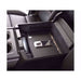 Locker Down LD2040EX vehicle console safe for Chevrolet Silverado and GMC Sierra 2014-2019 viewed from the top cover inside center console safe.