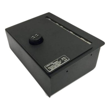 Locker Down LD2059EX vehicle console safe for Dodge Ram F-1500, F-2500, F3500, Trade  20012-2019 viewed from the top horizontal.