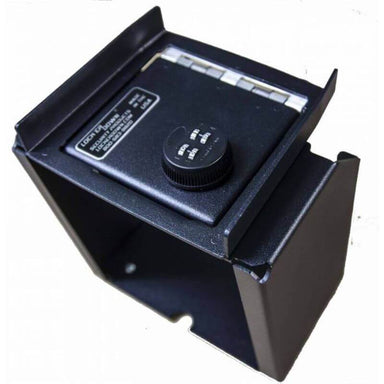 Locker Down LD2069 vehicle console safe for Jeep Wranger 2DR and 4DR 2011-2018 viewed from the top with the handle.
