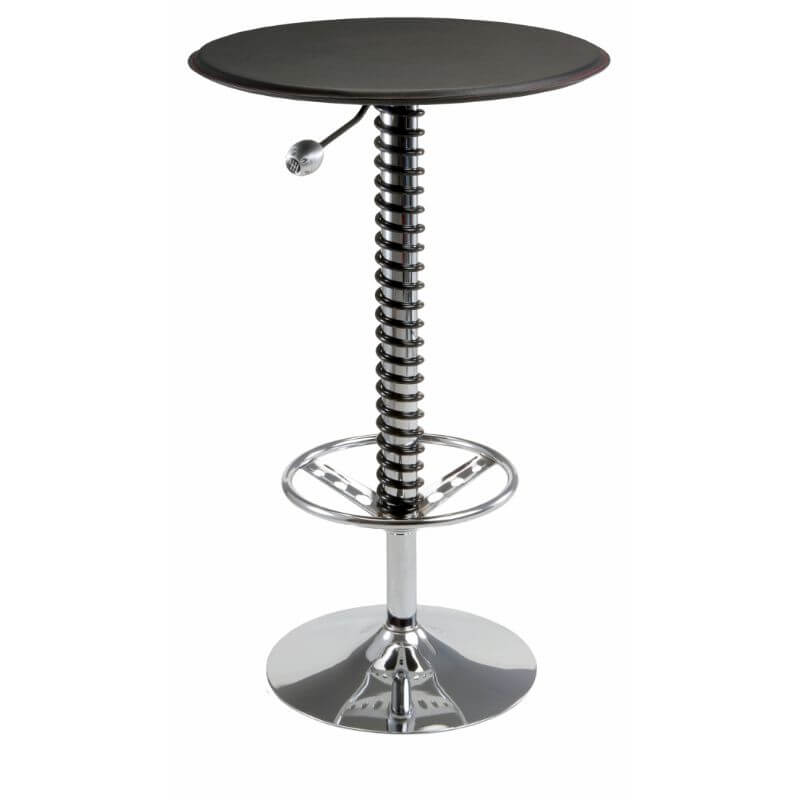 Pitstop Furniture Pit Crew Bar Table - Black Faux (HR1500B)