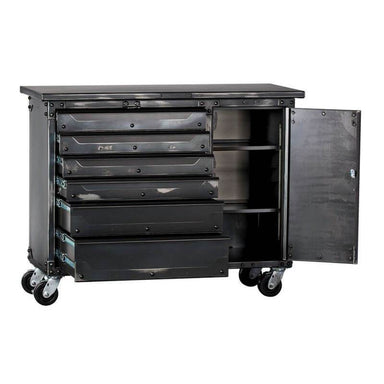Ironworks IWTC4355D Tool Chest | 43"H x 55"W x 23"D shown in front view with drawers open with white background.