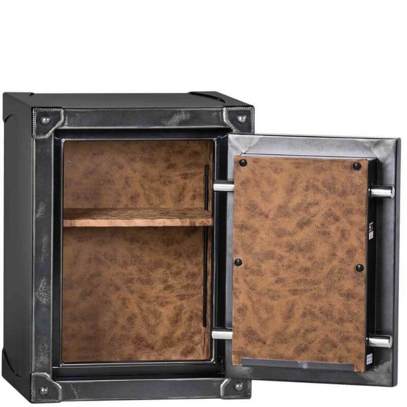 Rhino Longhorn LSB2418 | 24"H x 18"W x 16"D | 60 Min security safe shown in front view with drawers open with white background